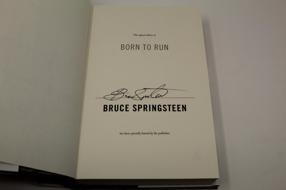 BRUCE SPRINGSTEEN SIGNED AUTOGRAPH 