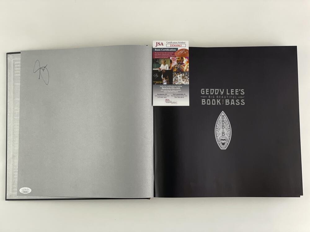 GEDDY LEE SIGNED AUTOGRAPH 