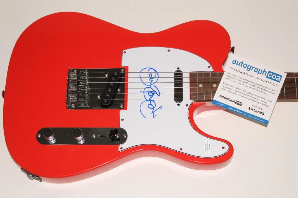 JON BON JOVI SIGNED AUTOGRAPH FENDER ELECTRIC TELECASTER GUITAR - VERY RARE ACOA