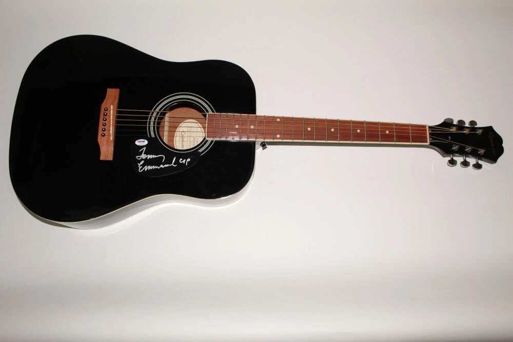 TOMMY EMMANUEL SIGNED AUTOGRAPH GIBSON EPIPHONE ACOUSTIC GUITAR - RARE PSA