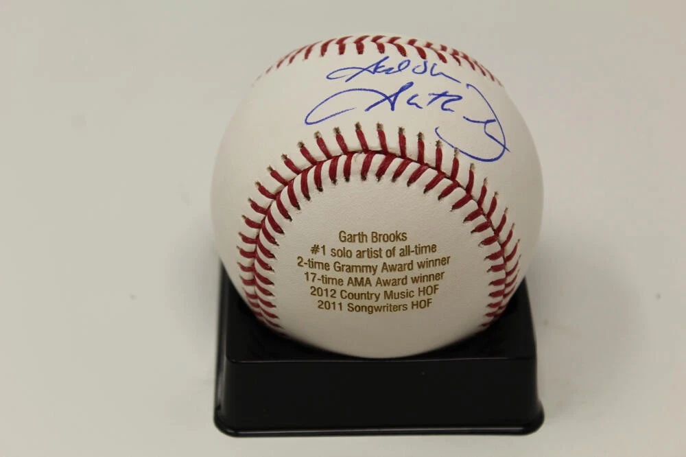 GARTH BROOKS SIGNED AUTOGRAPH CAREER ACHIEVEMENTS BASEBALL BALL - NO FENCES JSA