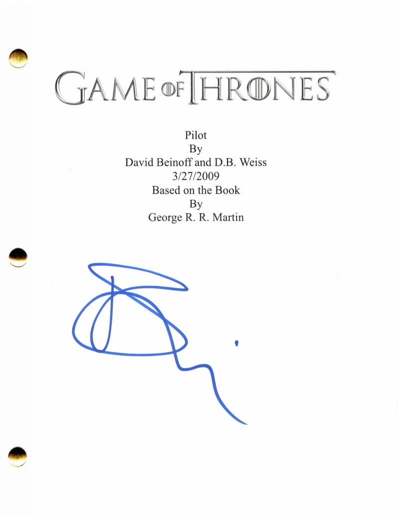 ROSE LESLIE SIGNED AUTOGRAPH GAME OF THRONES FULL PILOT SCRIPT - YGRITTE, RARE!