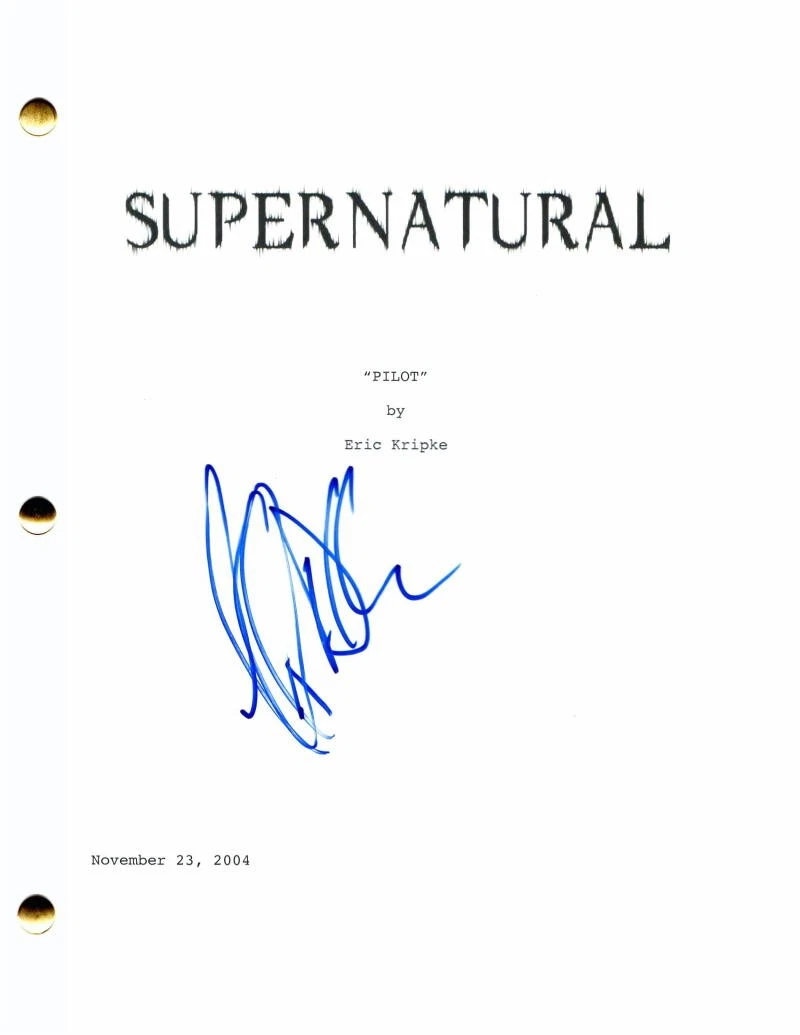 JEFFREY DEAN MORGAN SIGNED AUTOGRAPH SUPERNATURAL FULL PILOT SCRIPT - NEGAN