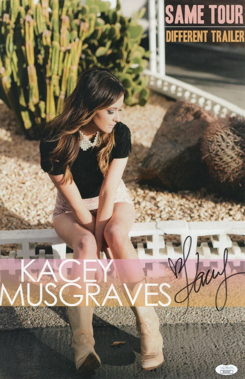KACEY MUSGRAVES SIGNED AUTOGRAPH 11X17 TOUR POSTER PHOTO COUNTRY MUSIC BABE JSA