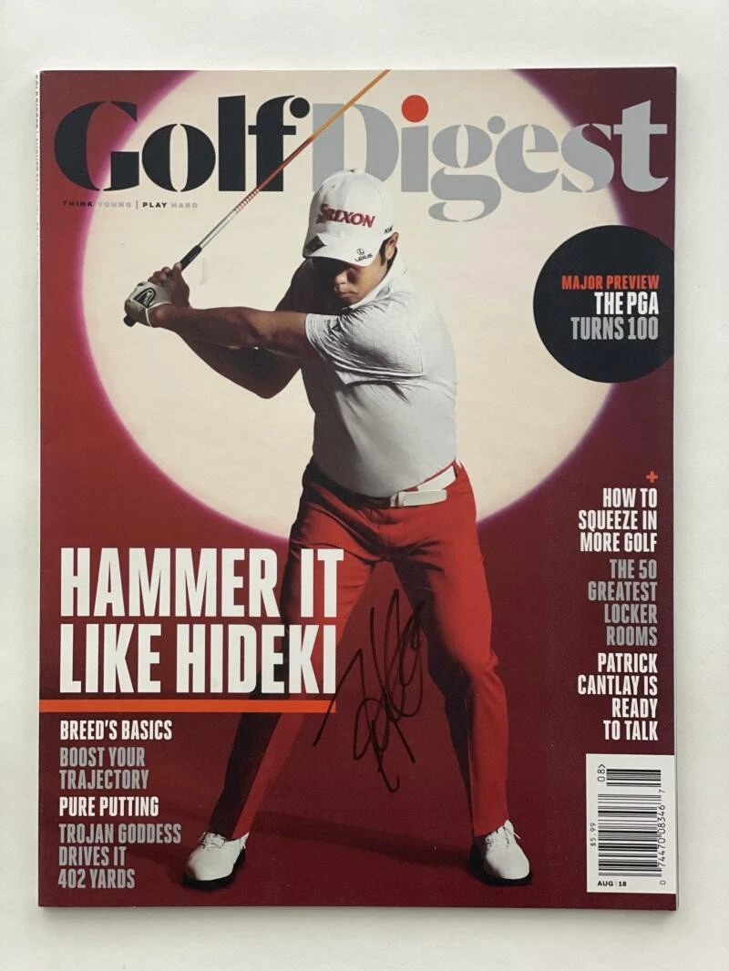 HIDEKI MATSUYAMA SIGNED AUTOGRAPH GOLF DIGEST MAGAZINE - 2021 MASTERS CHAMPION