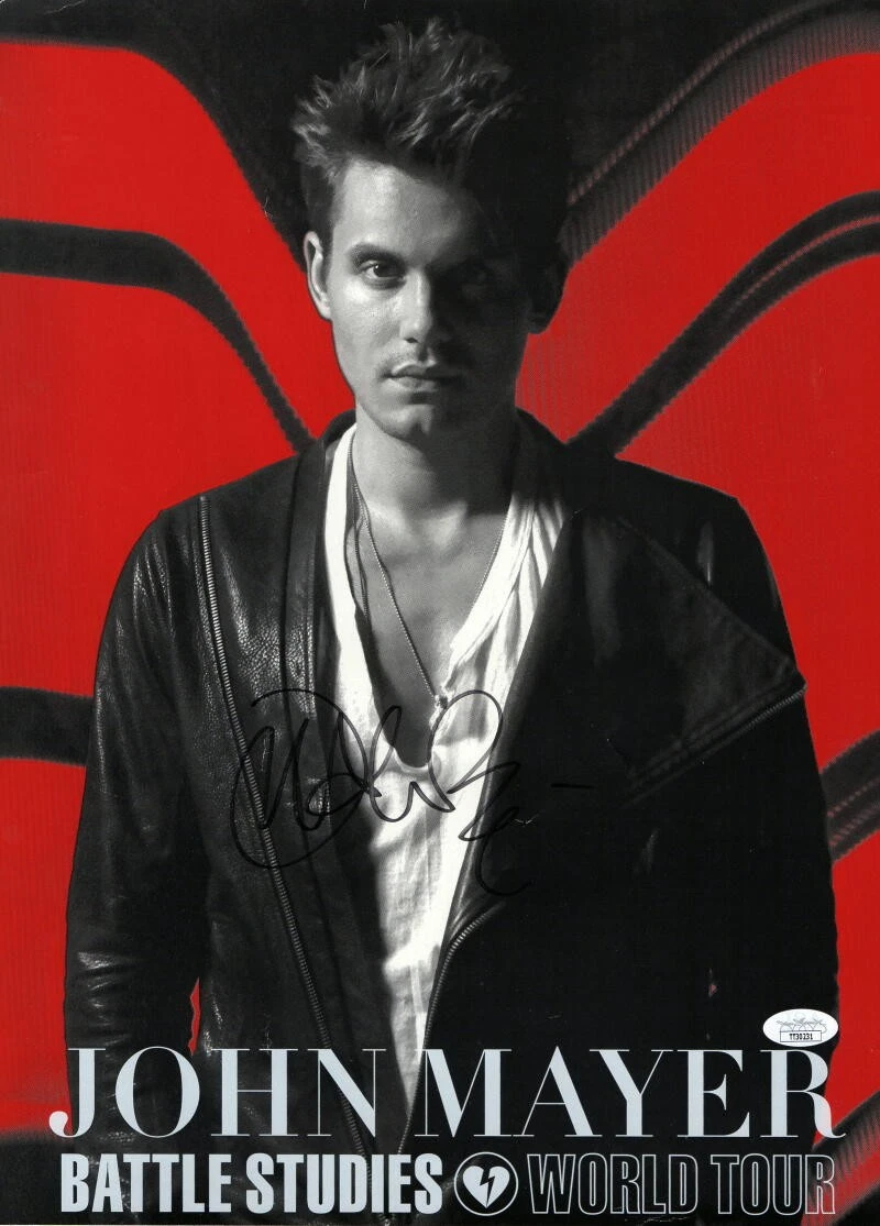 JOHN MAYER SIGNED AUTOGRAPH BATTLE STUDIOS CONCERT TOUR POSTER - VERY RARE JSA