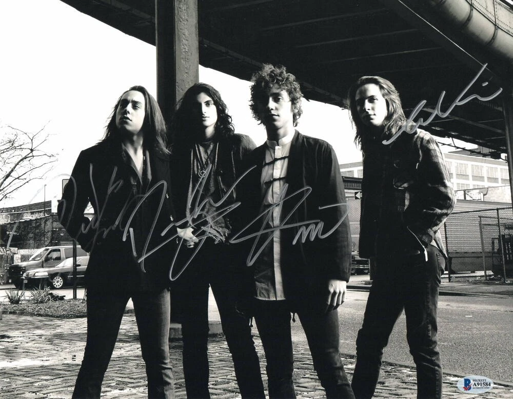 GRETA VAN FLEET BAND COMPLETE SIGNED AUTOGRAPH 11x14 PHOTO - JOSH JAKE SAM DANNY