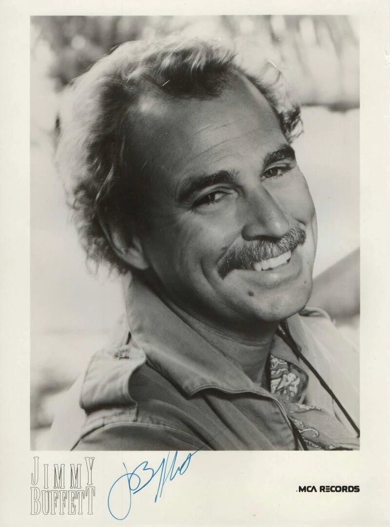 JIMMY BUFFETT SIGNED AUTOGRAPH 8X10 PHOTO - MARGARITAVILLE SINGER, VERY RARE JSA