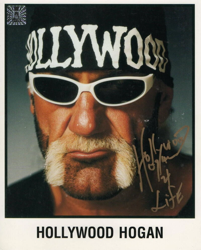 HOLLYWOOD HULK HOGAN SIGNED AUTOGRAPH 8x10 PHOTO - WWF WWE WRESTLING HULKAMANIA