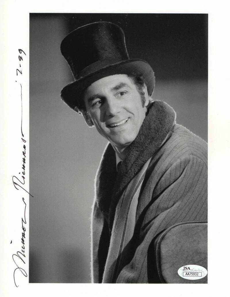 MICHAEL RICHARDS SIGNED AUTOGRAPH 8x10 PHOTO - COSMO KRAMER SEINFELD RARE JSA