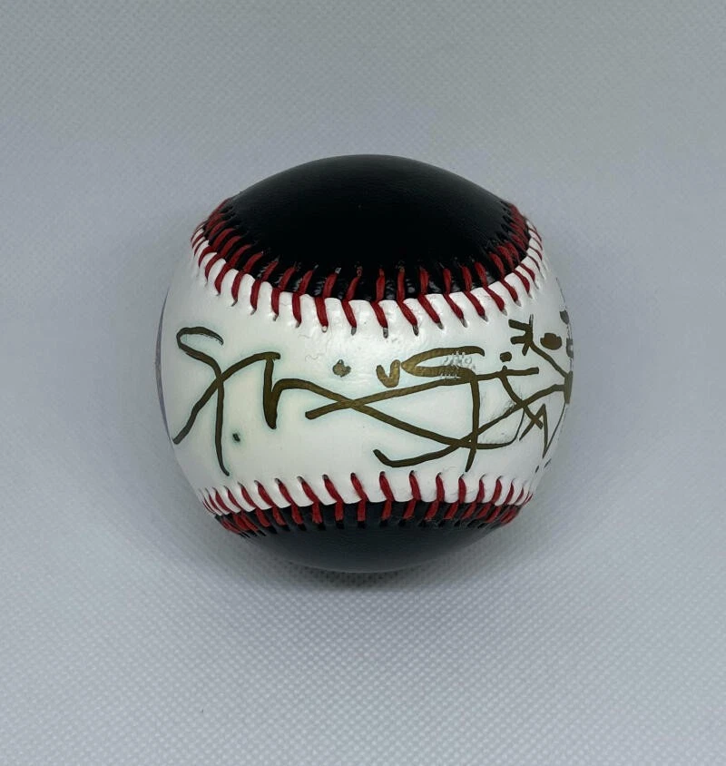 STANLEY MOUSE SIGNED AUTOGRAPH BASEBALL W/ ORIGINAL ART SKETCH! GRATEFUL DEAD