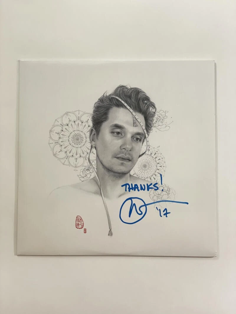 JOHN MAYER SIGNED AUTOGRAPH ALBUM VINYL RECORD - THE SEARCH FOR EVERYTHING ACOA