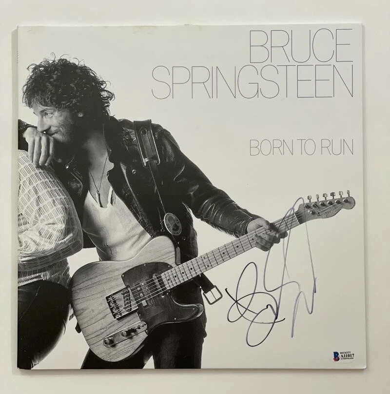 BRUCE SPRINGSTEEN SIGNED AUTOGRAPH ALBUM VINYL RECORD - BORN TO RUN RARE!! BA