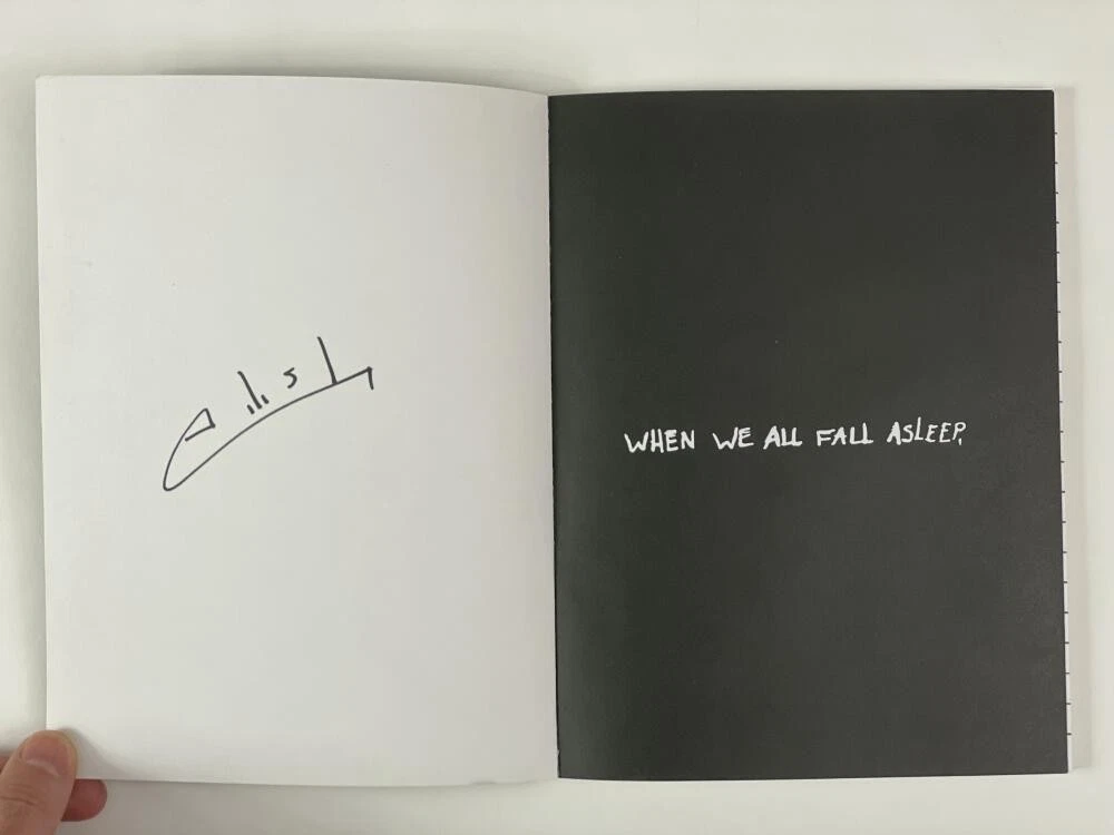 BILLIE EILISH SIGNED AUTOGRAPH WHEN WE FALL ASLEEP WHERE DO WE GO? NOTEBOOK ACOA