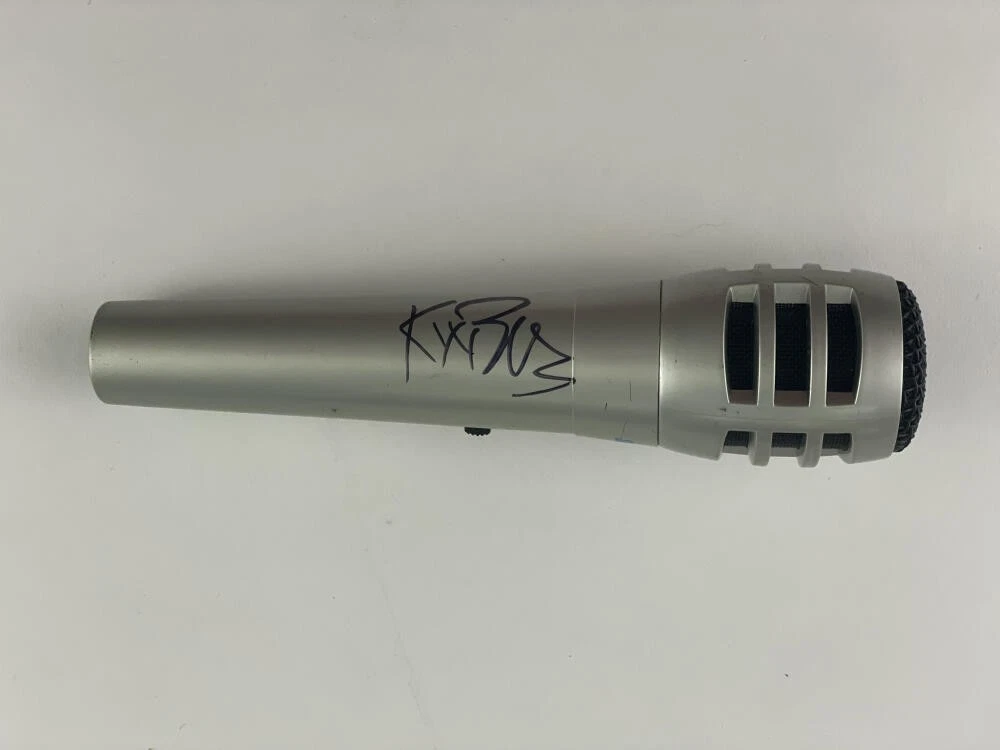 KIX BROOKS SIGNED AUTOGRAPH MICROPHONE MIC – BROOKS & DUNN COUNTRY LEGEND PSA COLLECTIBLE MEMORABILIA