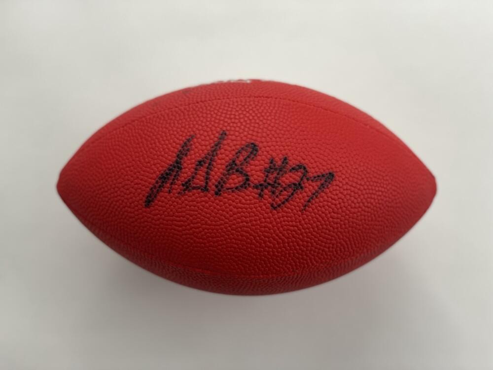 LEGARRETTE BLOUNT SIGNED AUTOGRAPH MINI NFL FOOTBALL - PATRIOTS, EAGLES SB CHAMP