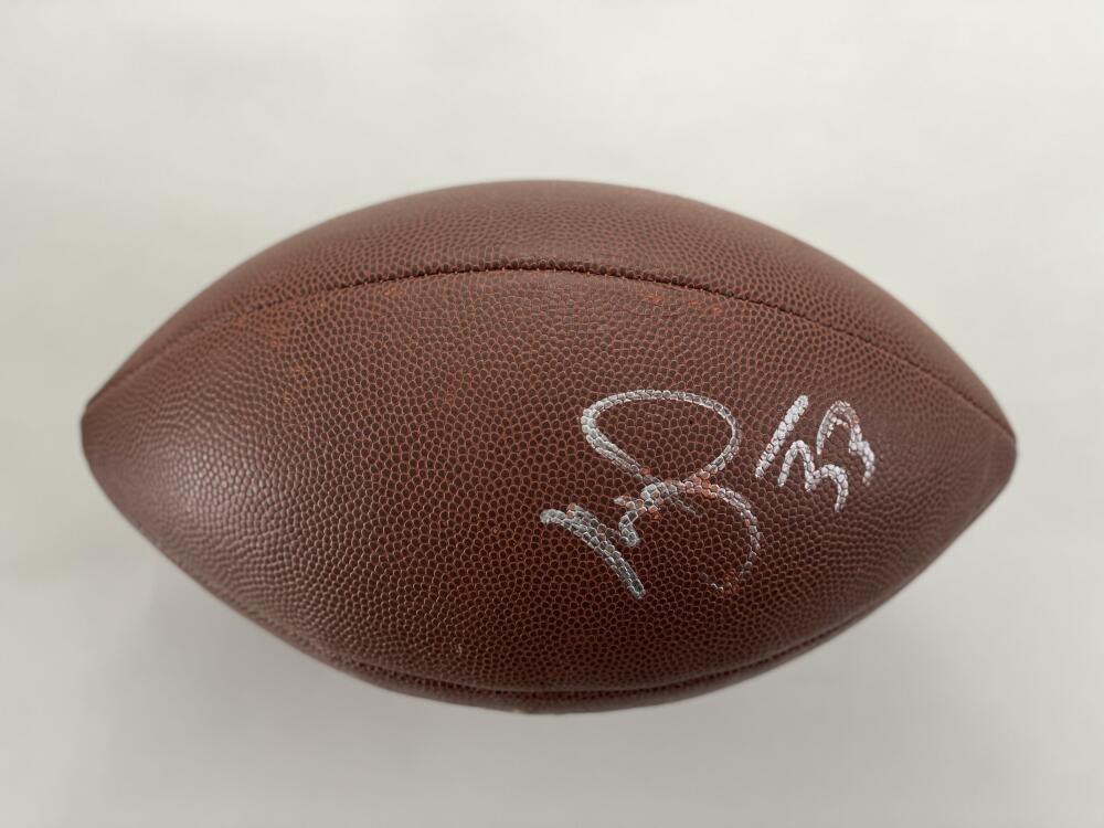 MICHAEL TURNER SIGNED AUTOGRAPH FS FOOTBALL - ATLANTA FALCONS PRO BOWLER PSA
