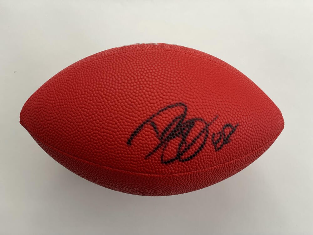 DWYANE BOWE SIGNED AUTOGRAPH MINI NFL FOOTBALL - LSU, KANSAS CITY CHIEFS STAR