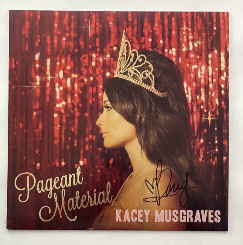 KACEY MUSGRAVES SIGNED AUTOGRAPH ALBUM VINYL RECORD * PAGEANT MATERIAL RARE! JSA