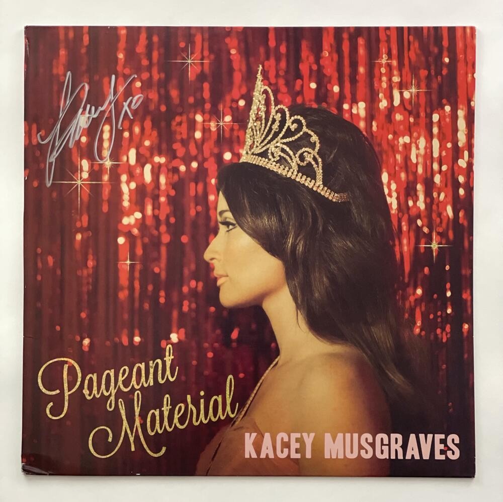 KACEY MUSGRAVES SIGNED AUTOGRAPH ALBUM VINYL RECORD PAGEANT MATERIAL RARE! JSA