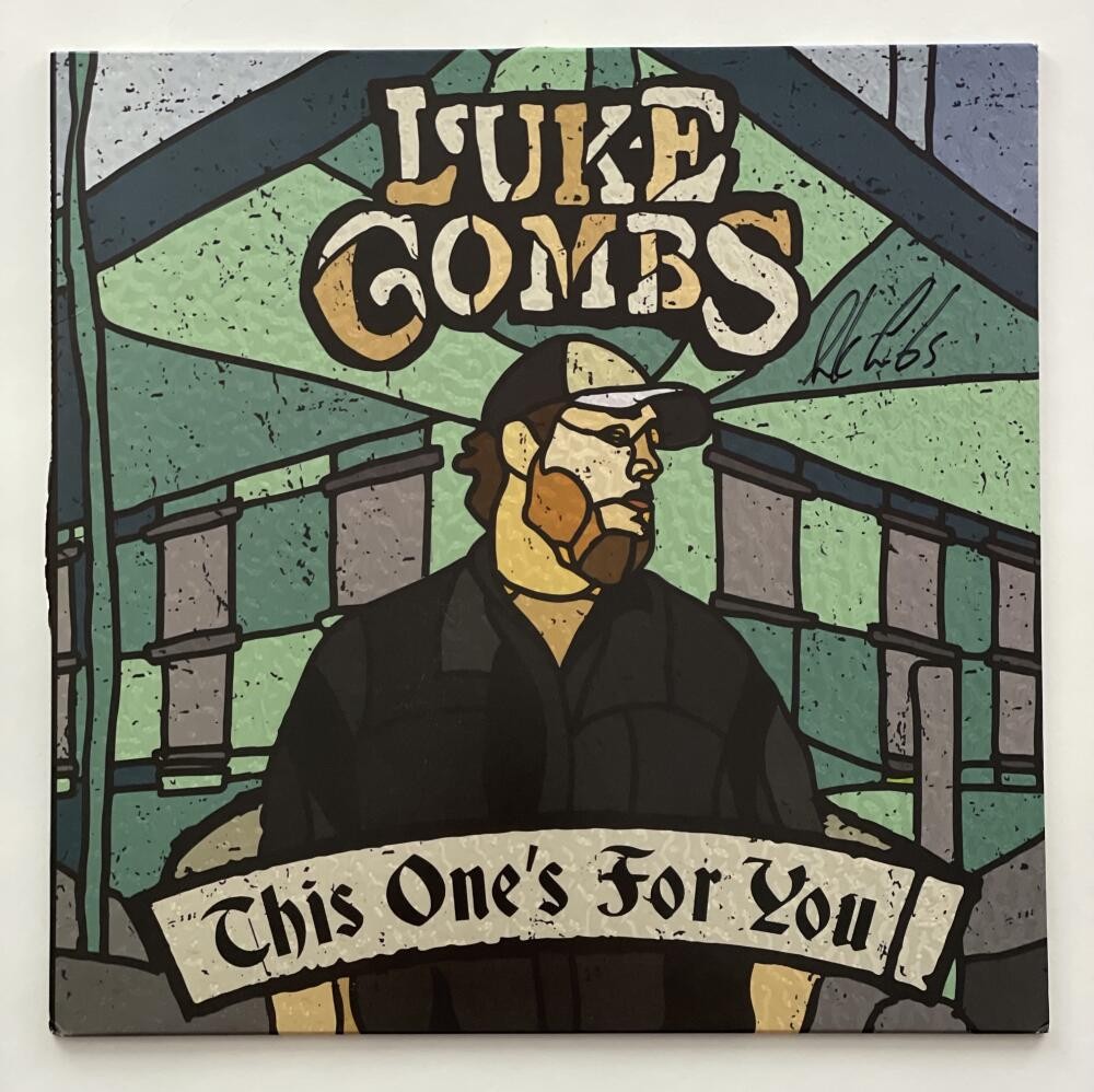 LUKE COMBS SIGNED AUTOGRAPH ALBUM VINYL RECORD - THIS ONE'S FOR YOU COUNTRY JSA