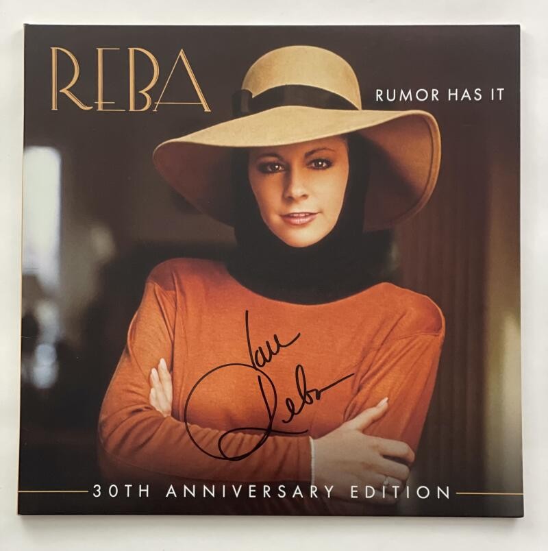 REBA MCENTIRE SIGNED AUTOGRAPH ALBUM VINYL RECORD - RUMOR HAS IT 30TH ANNIV JSA