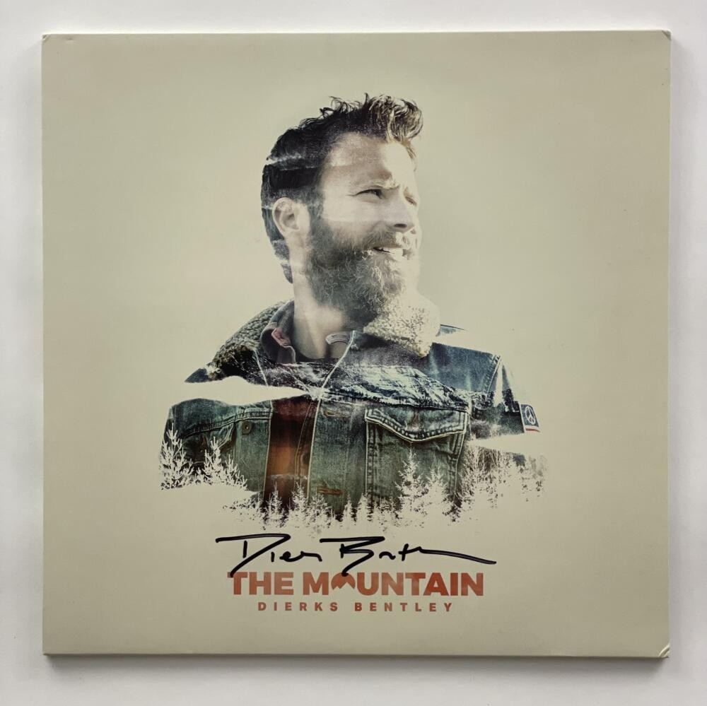 DIERKS BENTLEY SIGNED AUTOGRAPH ALBUM VINLY RECORD THE MOUNTAIN COUNTRY STUD JSA