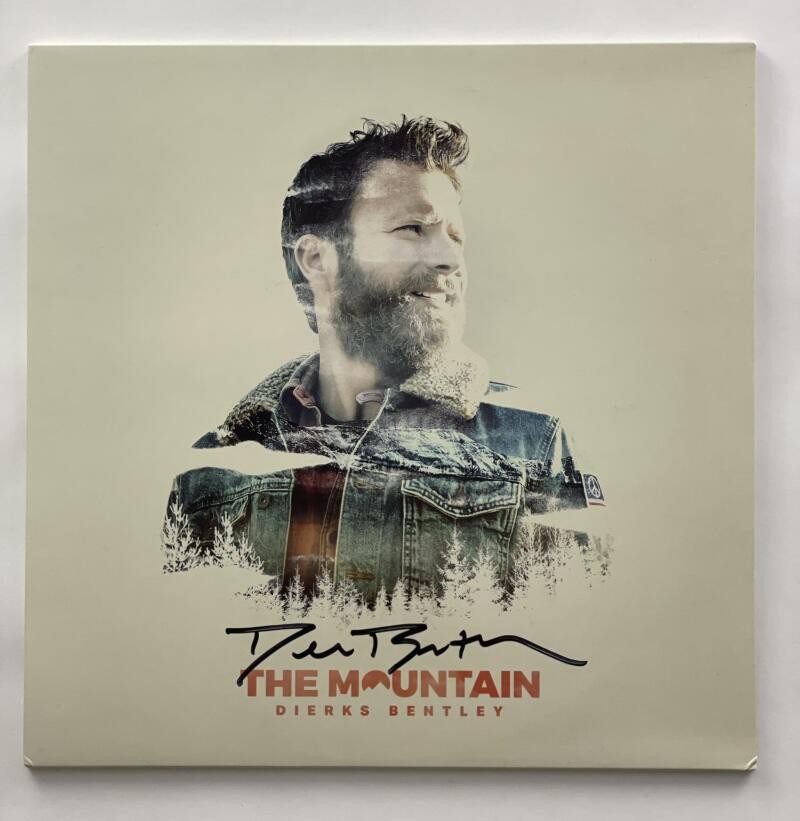 DIERKS BENTLEY SIGNED AUTOGRAPH ALBUM VINLY RECORD * THE MOUNTAIN RARE! w/ JSA