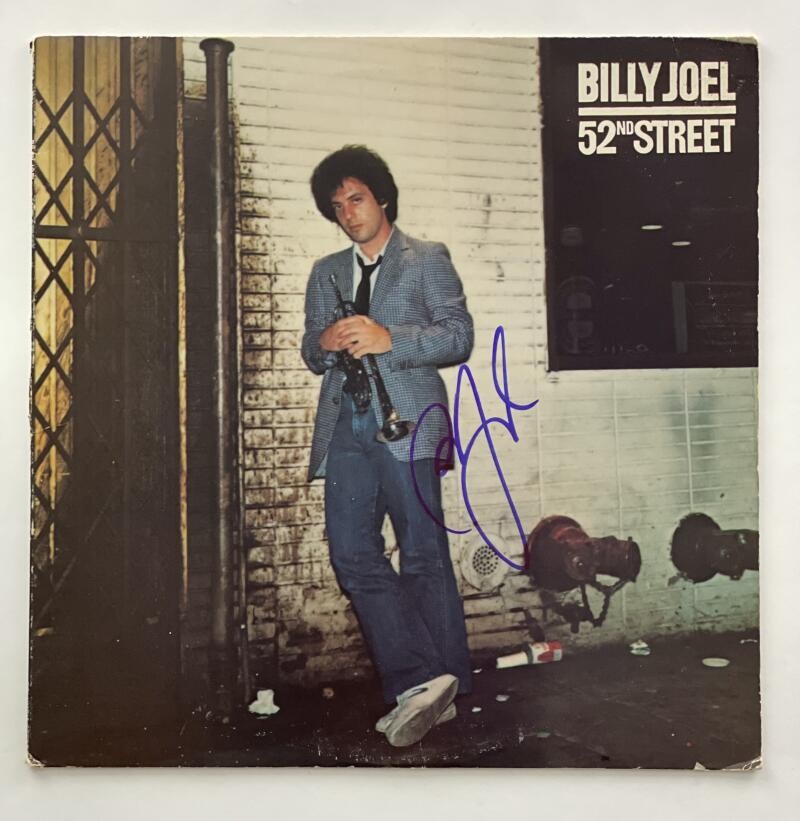 BILLY JOEL SIGNED AUTOGRAPH ALBUM VINYL RECORD - 52nd STREET VERY RARE! W/ JSA