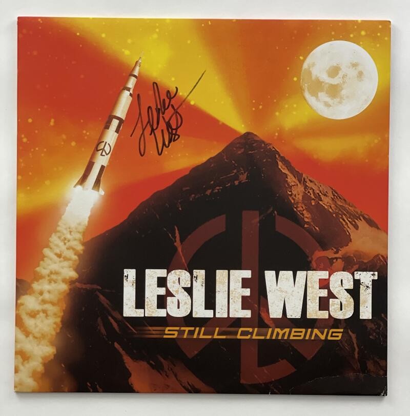 LESLIE WEST SIGNED AUTOGRAPH ALBUM VINYL RECORD * STILL CLIMBING MOUNTAIN JSA