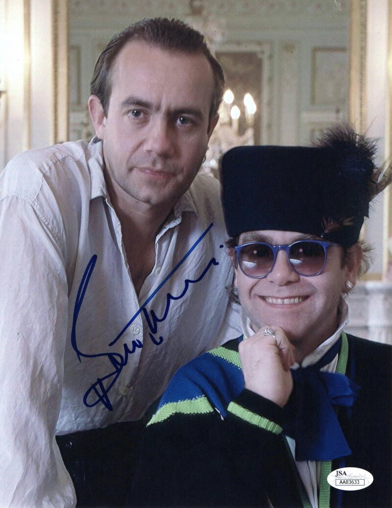 BERNIE TAUPIN SIGNED AUTOGRAPH 8X10 PHOTO - ELTON JOHN 'S SONGWRITER - RARE! JSA