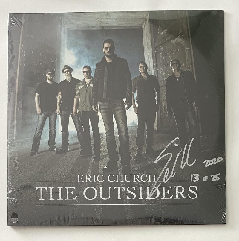 ERIC CHURCH SIGNED AUTOGRAPH ALBUM VINYL RECORD THE OUTSIDERS - SEALED #13/25