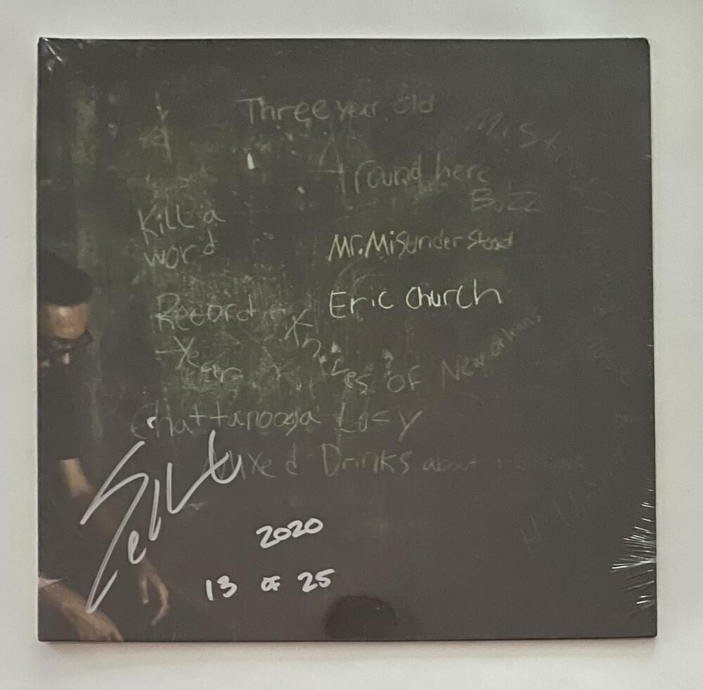 ERIC CHURCH SIGNED AUTOGRAPH ALBUM VINYL RECORD MR. MISUNDERSTOOD SEALED #13/25
