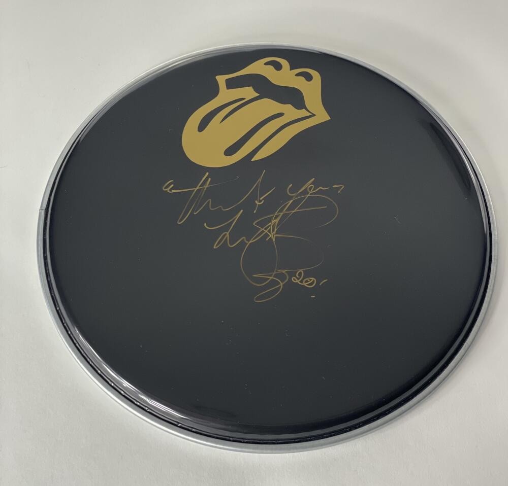 CHARLIE WATTS SIGNED AUTOGRAPH 12