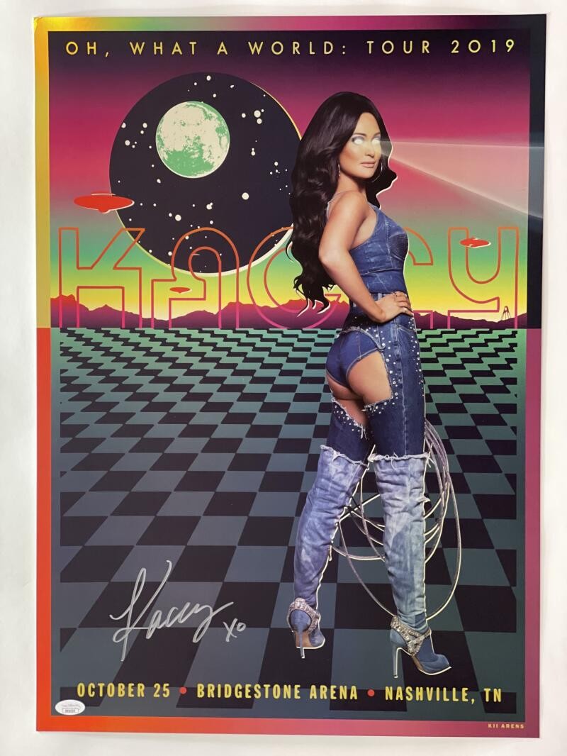 KACEY MUSGRAVES SIGNED AUTOGRAPH 18X24 CONCERT TOUR POSTER - NASHVILLE W/ JSA