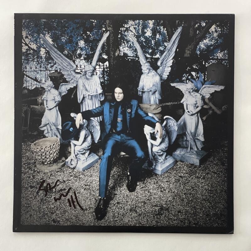 JACK WHITE SIGNED AUTOGRAPH ALBUM VINYL RECORD - LAZARETTO THE WHITE STRIPES JSA