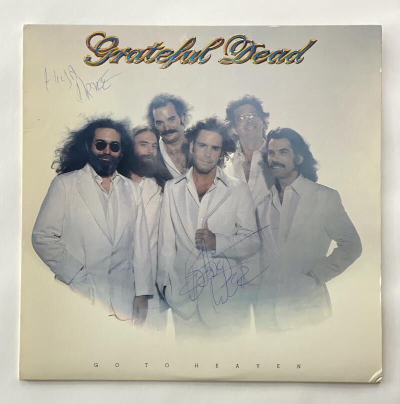 BOB WEIR SIGNED AUTOGRAPH ALBUM VINYL RECORD GRATEFUL DEAD - GO TO HEAVEN W/ JSA