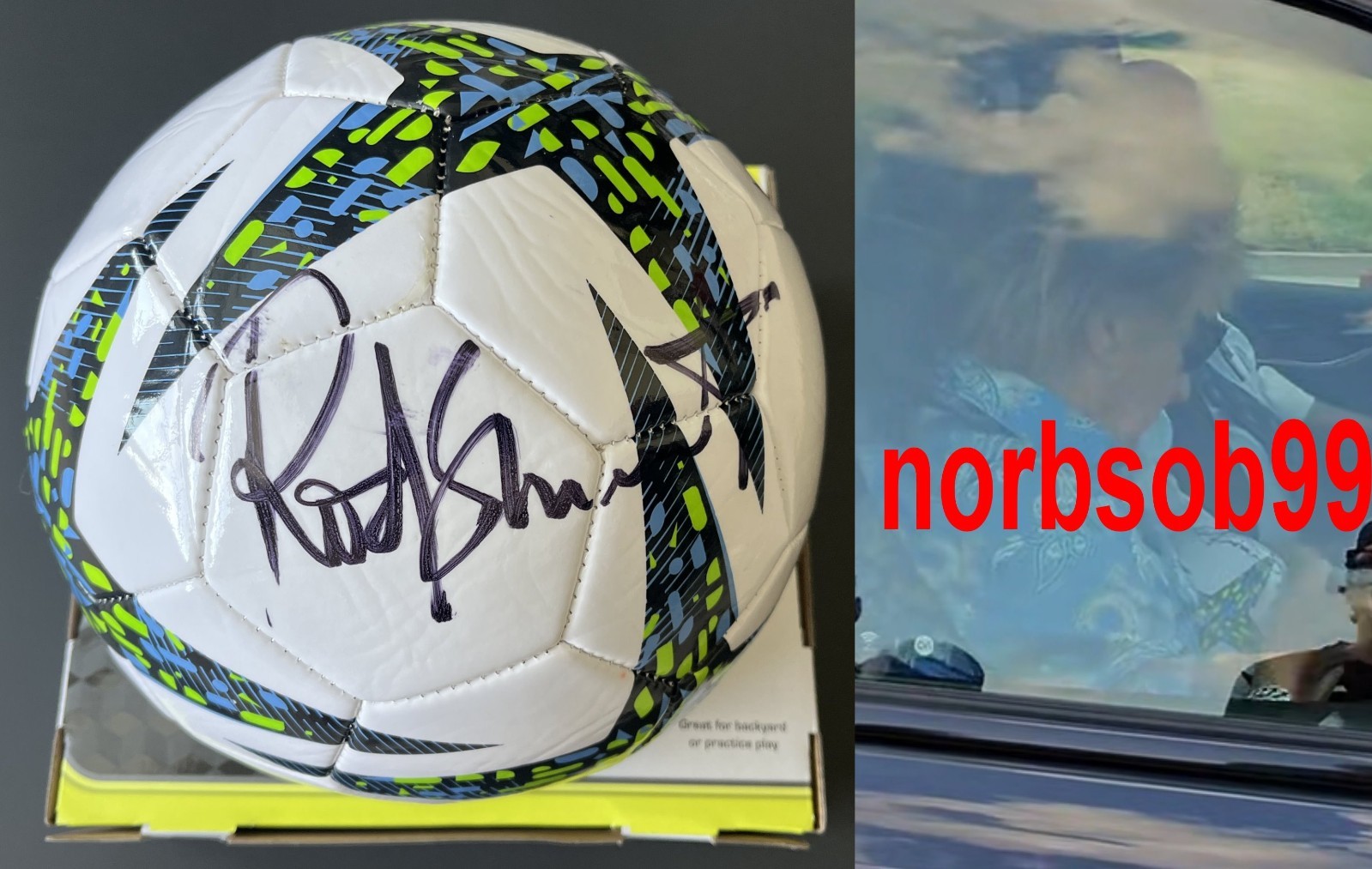 ROD STEWART SIGNED AUTOGRAPH SOCCER BALL FOOTBALL w/EXACT PROOF & BECKETT COA
