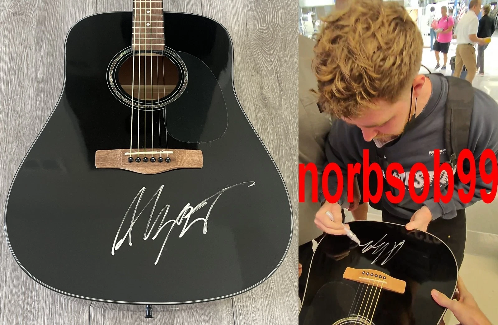 ALEX WARREN ORDINARY SIGNED AUTOGRAPH F/S GUITAR w/EXACT VIDEO PROOF BECKETT COA