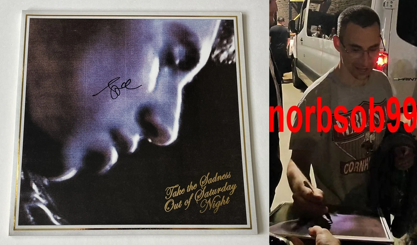 JACK ANTONOFF SIGNED BLEACHERS TAKE THE SADNESS VINYL w/EXACT PROOF BECKETT COA