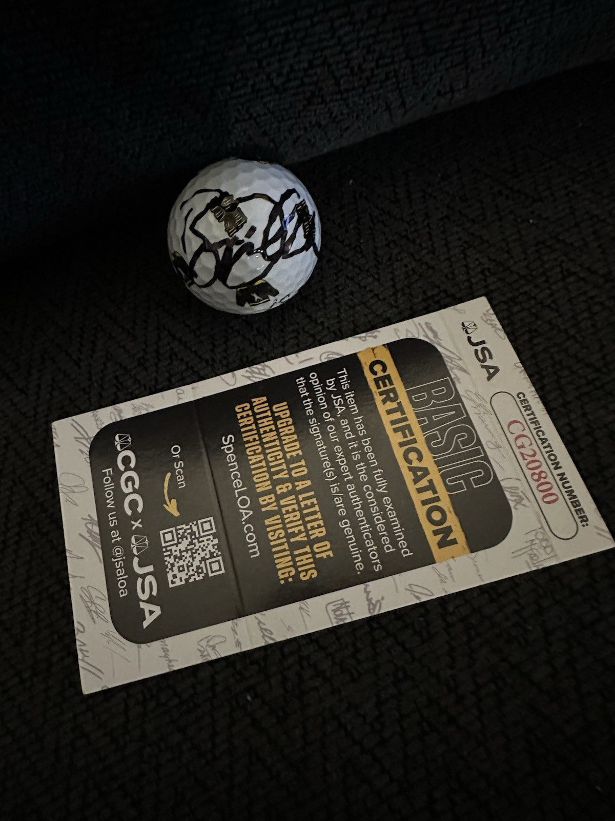 Bryson Dechsmbeau Signed Happy Gilmore 2 Golf Ball JSA Authenticated COA LIV PGA