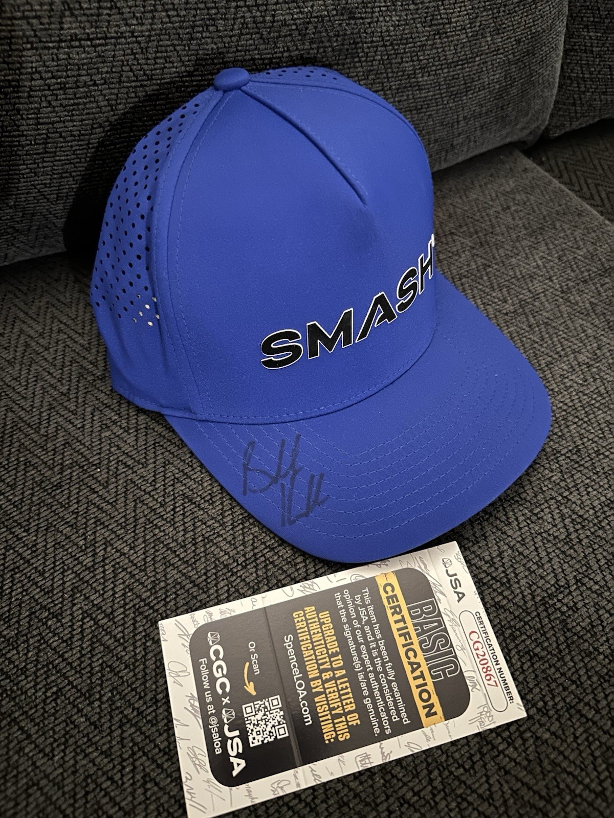 Brooks Koepka Signed Liv Golf Hat Autographed JSA Authenticated COA Team Smash
