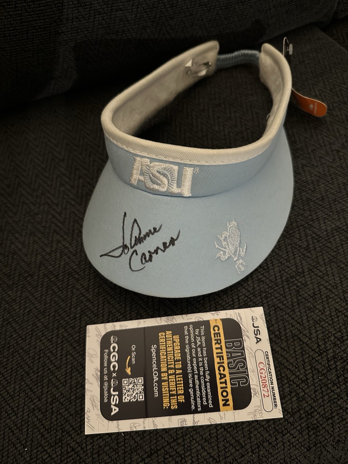 JoAnne Carner Signed LPGA Golf Visor JSA Authentication COA Big Mama Arizona St