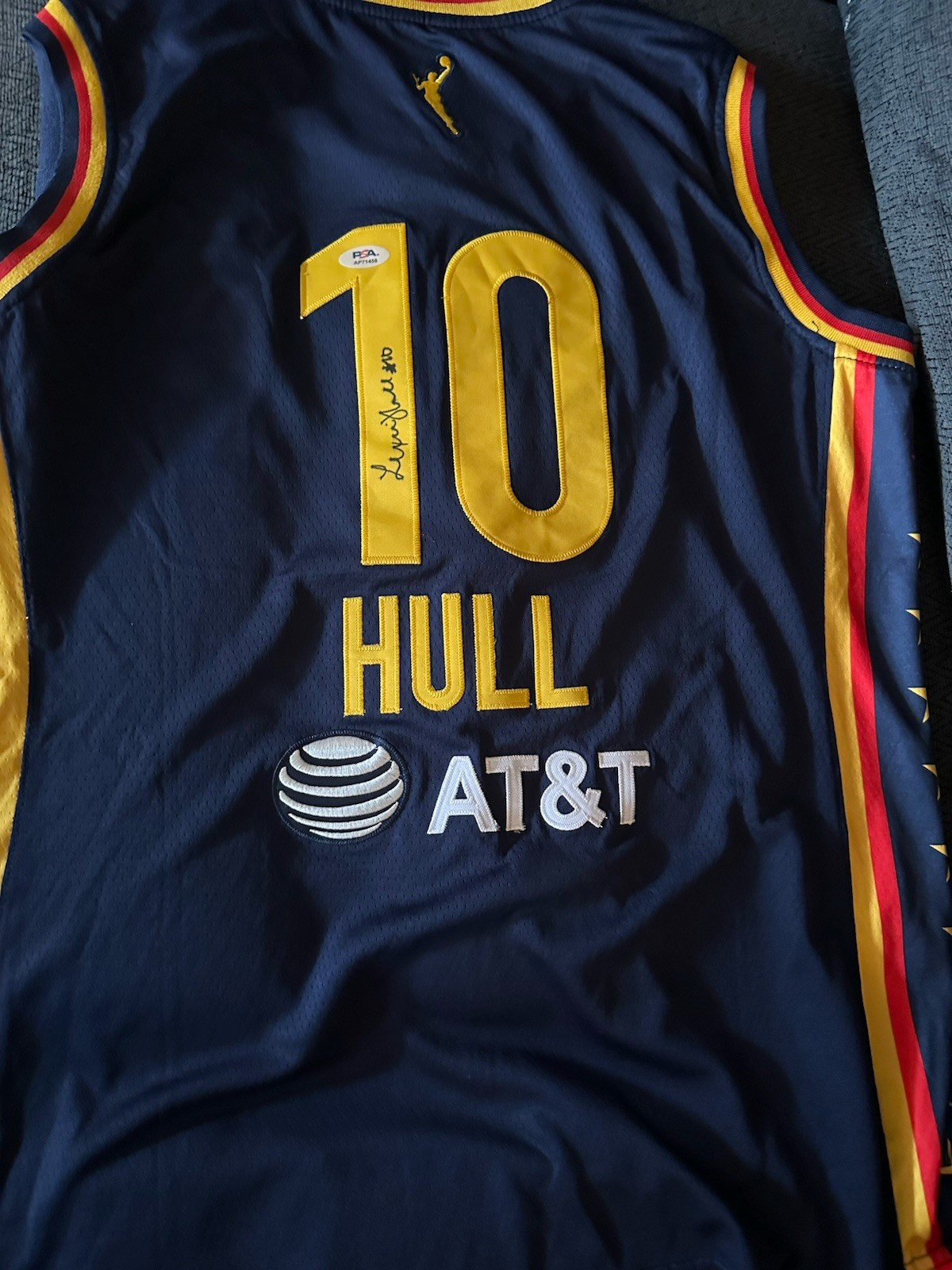 Lexie Hull SIGNED Indiana Fever Stitched Jersey PSA Authenticated XL
