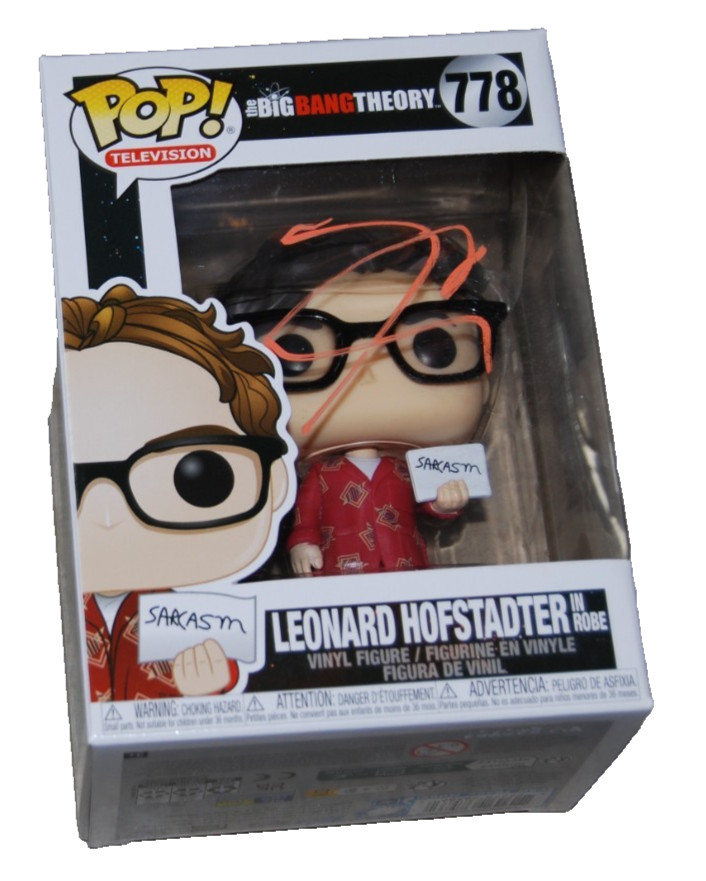 JOHNNY GALECKI signed (BIG BANG THEORY) Leonard #778 Funko Pop #BECKETT BU41140
