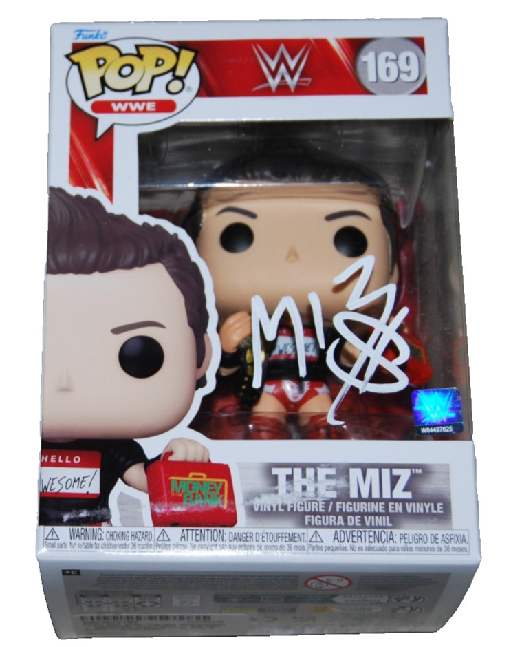 MICHAEL MIZANIN signed THE MIZ Money in the Bank Funko pop #169 BECKETT BU41126