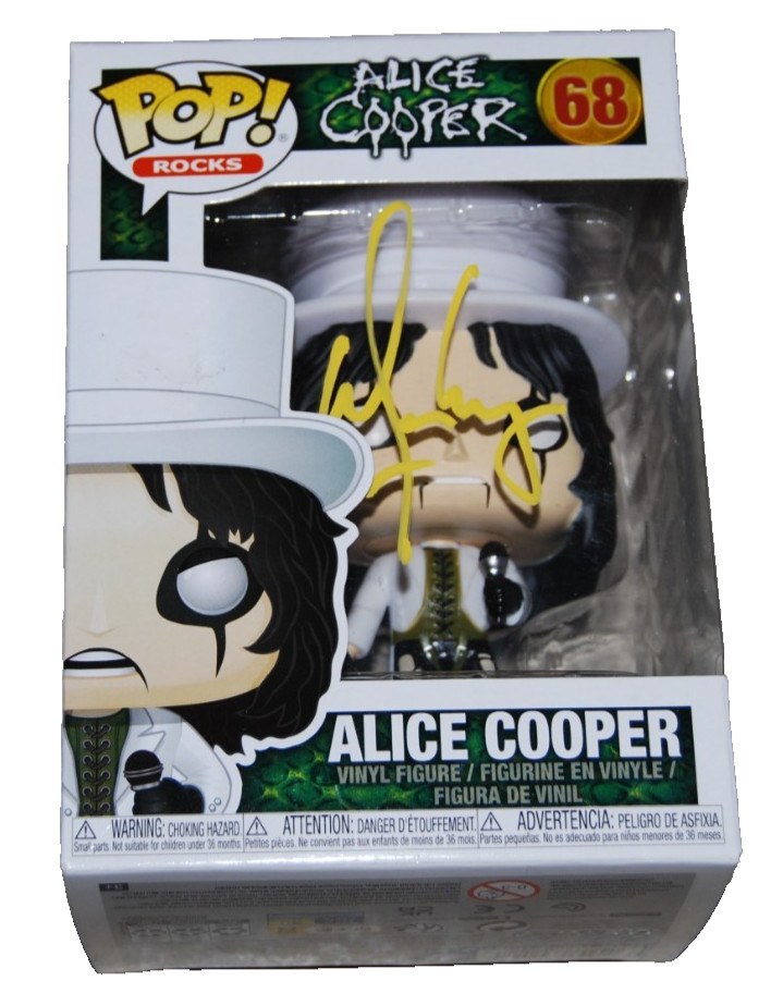 ALICE COOPER SIGNED (POP ROCKS!) SCHOOL’S OUT FUNKO POP #68 BECKETT BAS BU41120 COLLECTIBLE MEMORABILIA