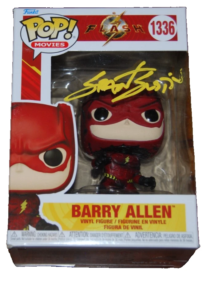 GRANT GUSTIN signed (THE FLASH) Barry Allen #1336 Funko Pop BECKETT BU41108