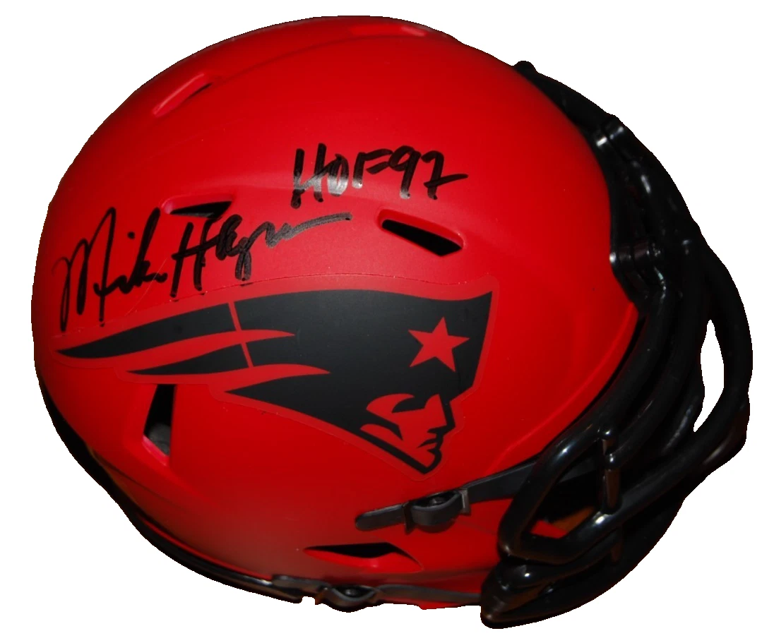 MIKE HAYNES signed (NEW ENGLAND PATRIOTS) mini football helmet BECKETT BU41405