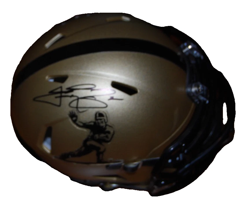 JOHNNY MANZIEL signed (HEISMAN) Texas A&M mini football helmet BECKETT BU41398